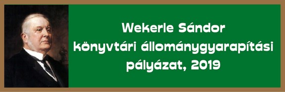 Wekerle Sandor Palyazat 2019