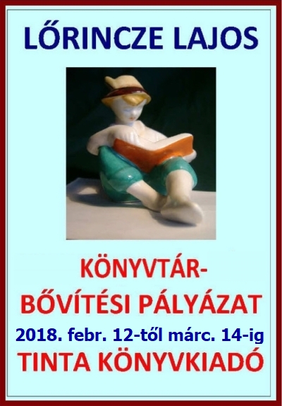 Lorincze Lajos konyvtarbovitesi palyazat 2018